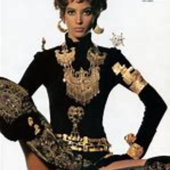 Vintage Christian Lacroix Cutout Sun Necklace